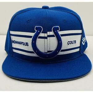 Indianapolis Colts NFL New Era Adjustable SnapBack Blue Vintage Collection